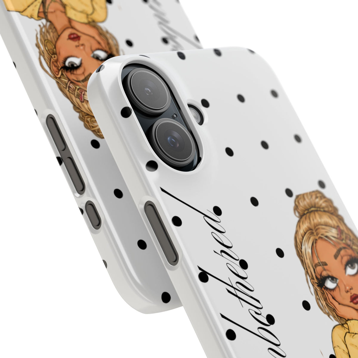 Buttercup Dove Grey Polka Dot Phone Case ★