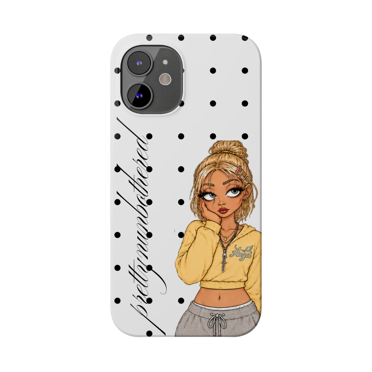 Buttercup Dove Grey Polka Dot Phone Case ★