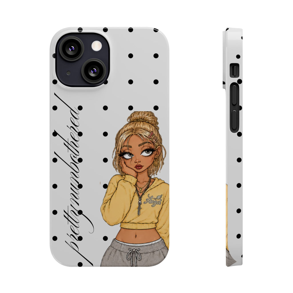 Buttercup Dove Grey Polka Dot Phone Case ★