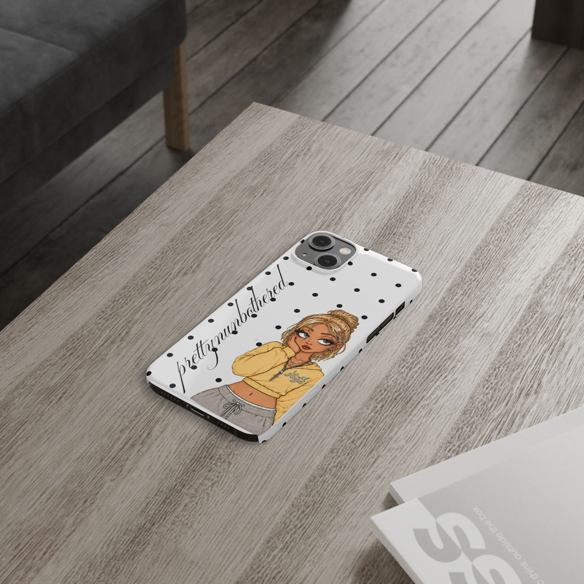 Buttercup Dove Grey Polka Dot Phone Case ★
