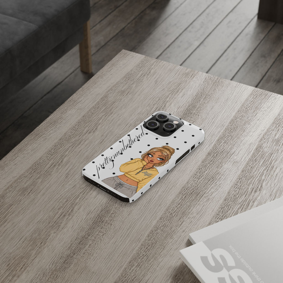 Buttercup Dove Grey Polka Dot Phone Case ★