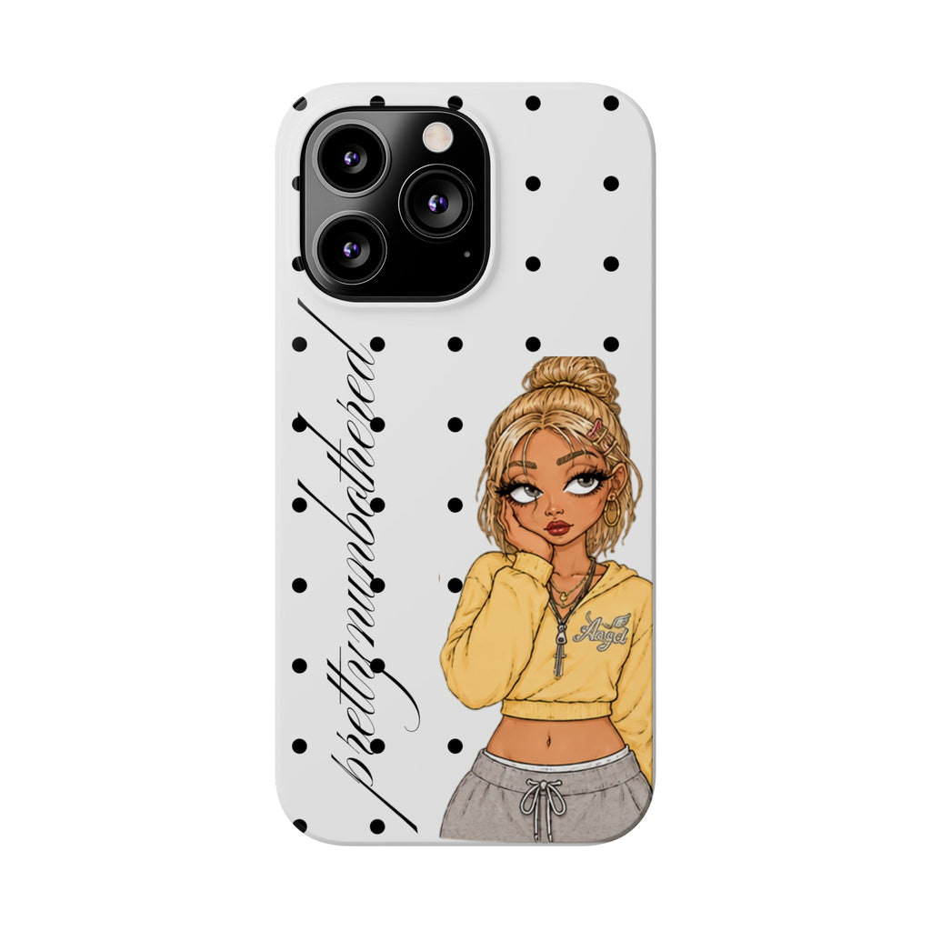Buttercup Dove Grey Polka Dot Phone Case ★