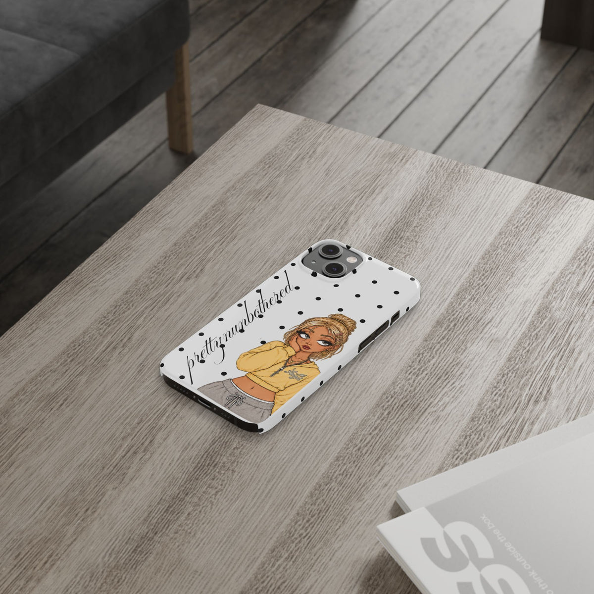 Buttercup Dove Grey Polka Dot Phone Case ★