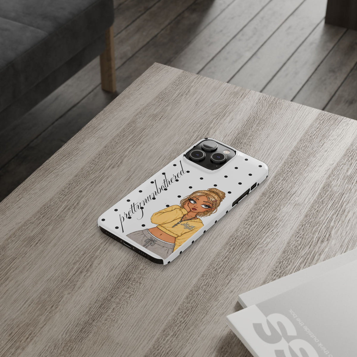 Buttercup Dove Grey Polka Dot Phone Case ★